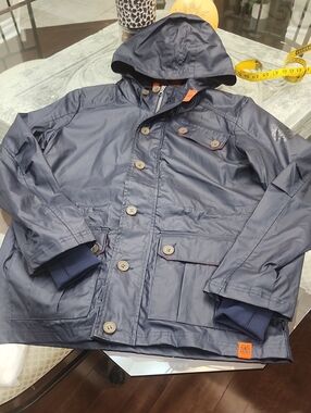 Genuine Mini Cooper Mens Navy Light Jacket Small Like New
